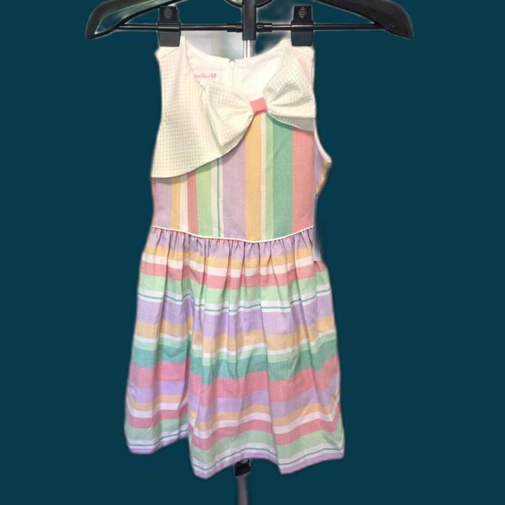 Bonnie Jean Pastel Striped NEW NWT Dress Size Girls 7 $68 Summer Ready